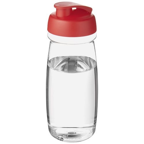 PF210054-19H2O Active® Pulse 600 ml Sportflasche mit Klappdeckel_ transparent_rot