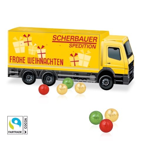CD951803D Adventskalender _LKW_ mit Fairtrade® Schokolade