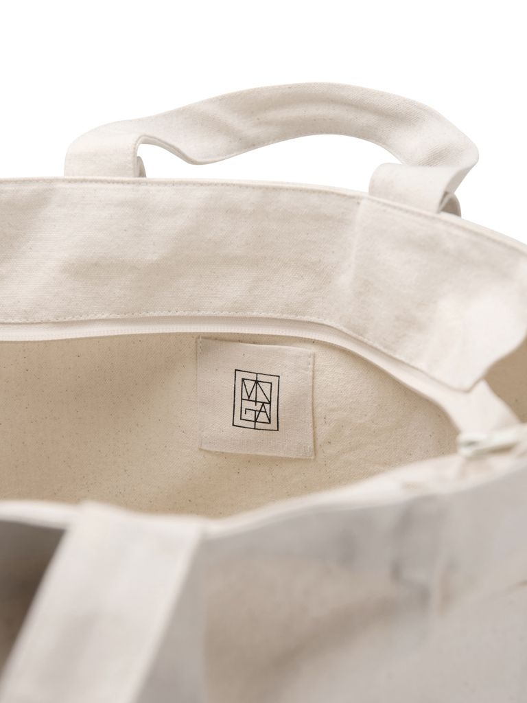 XDV76205-13VINGA Hilo AWARE™ Tasche mit Reissverschluss aus rec. Canvas_ off white