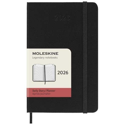 PF107946-1Moleskine Hardcover 12 Monate Tageskalender _ Pocket-Format_ schwarz