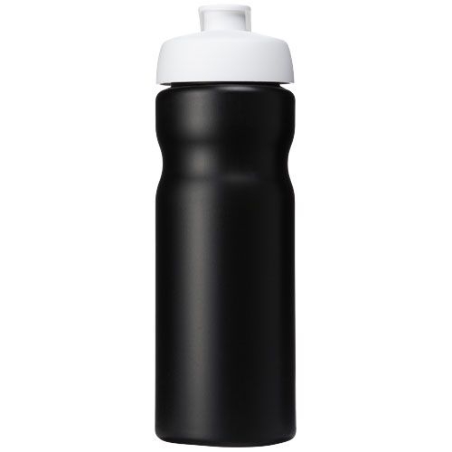 PF210685-13Baseline® Plus 650 ml Sportflasche mit Klappdeckel_ schwarz_weiss
