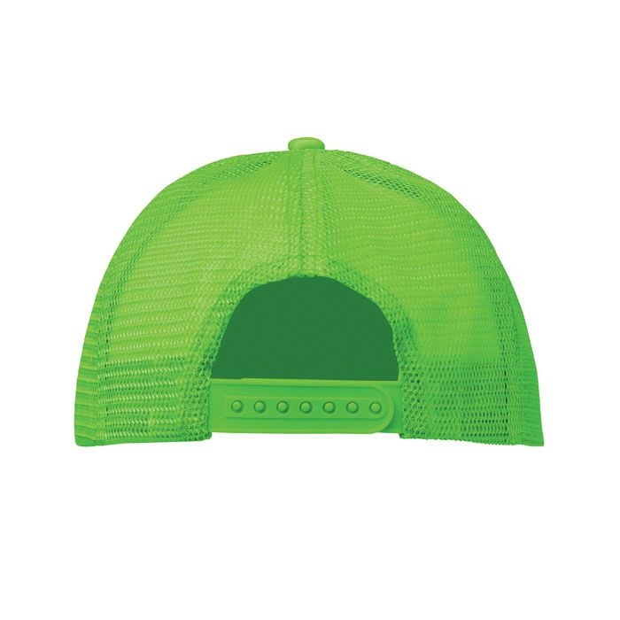 MO2269-68Bubble Truckers Cap_ neon gruen