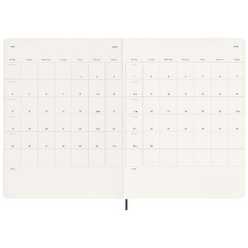 PF107755-2Moleskine Softcover 12 Monate Wochenkalender XL_ saphir