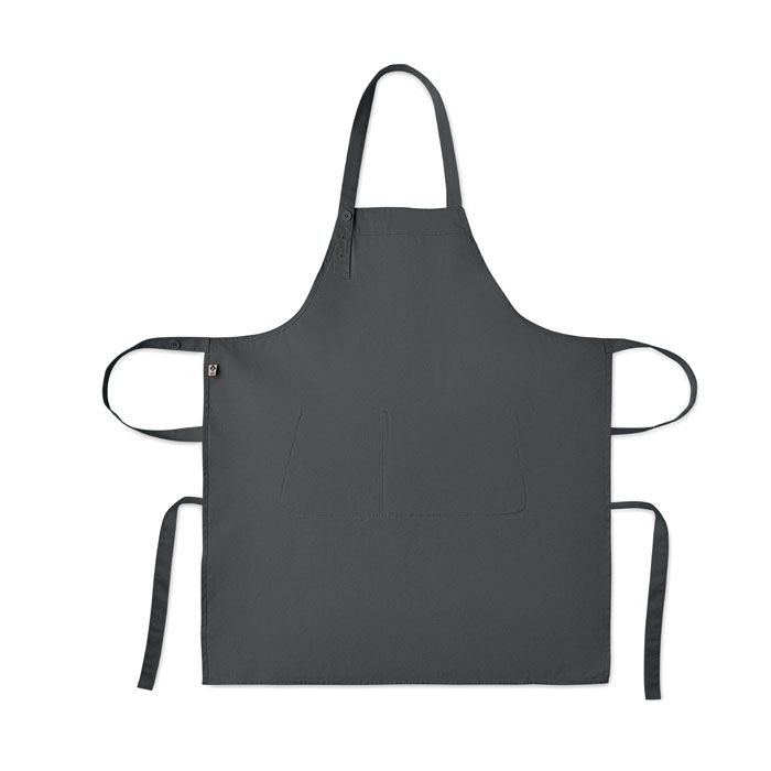 MO2249-15Gamma Kuechenschuerze Organic Cotton_ steingrau