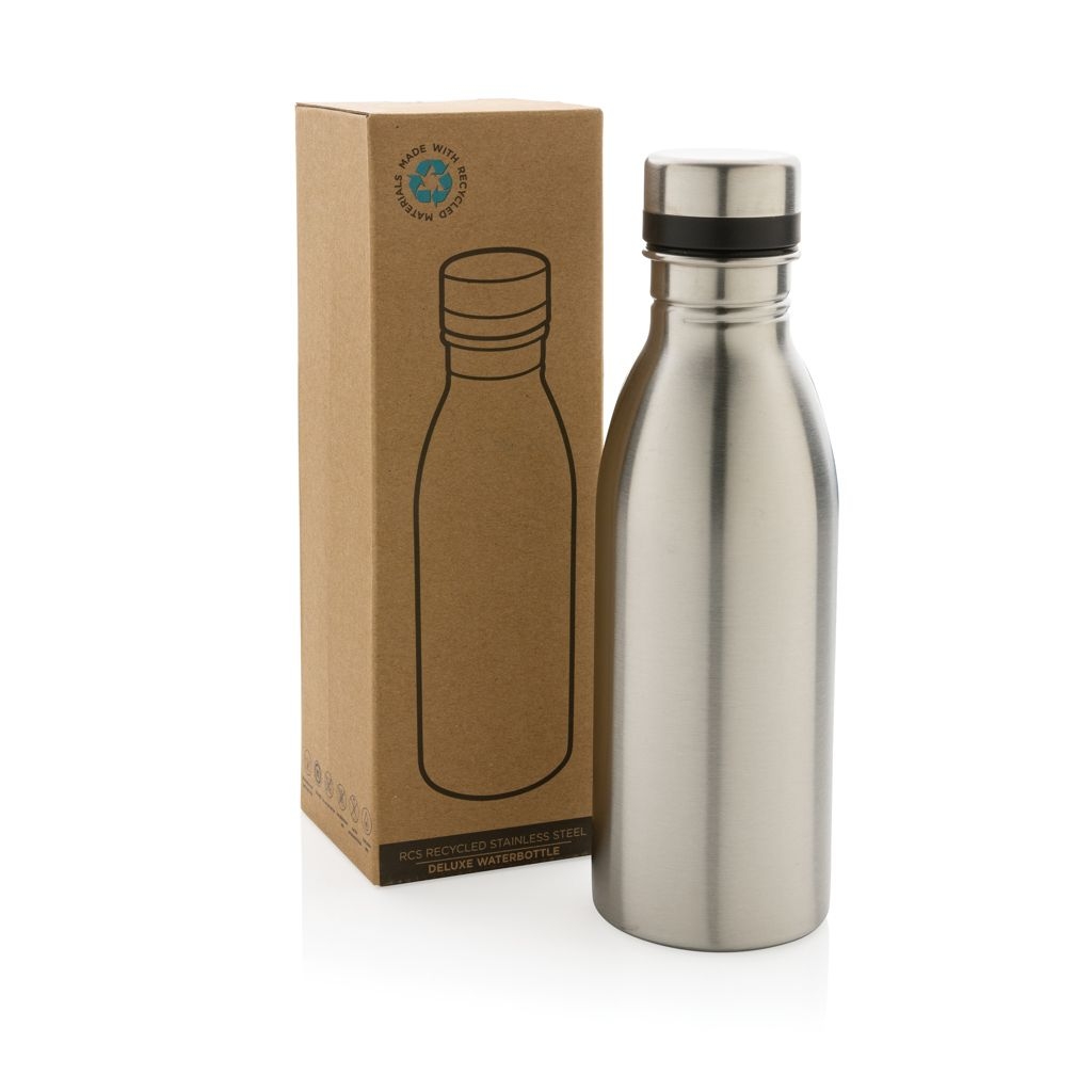 XDP435.71-2Deluxe Wasserflasche aus RCS recyceltem Stainless-Steel_ silber