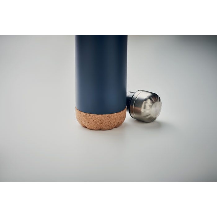 MO6313-85Aspen Cork Doppelwandige Isolierflasche_ marineblau