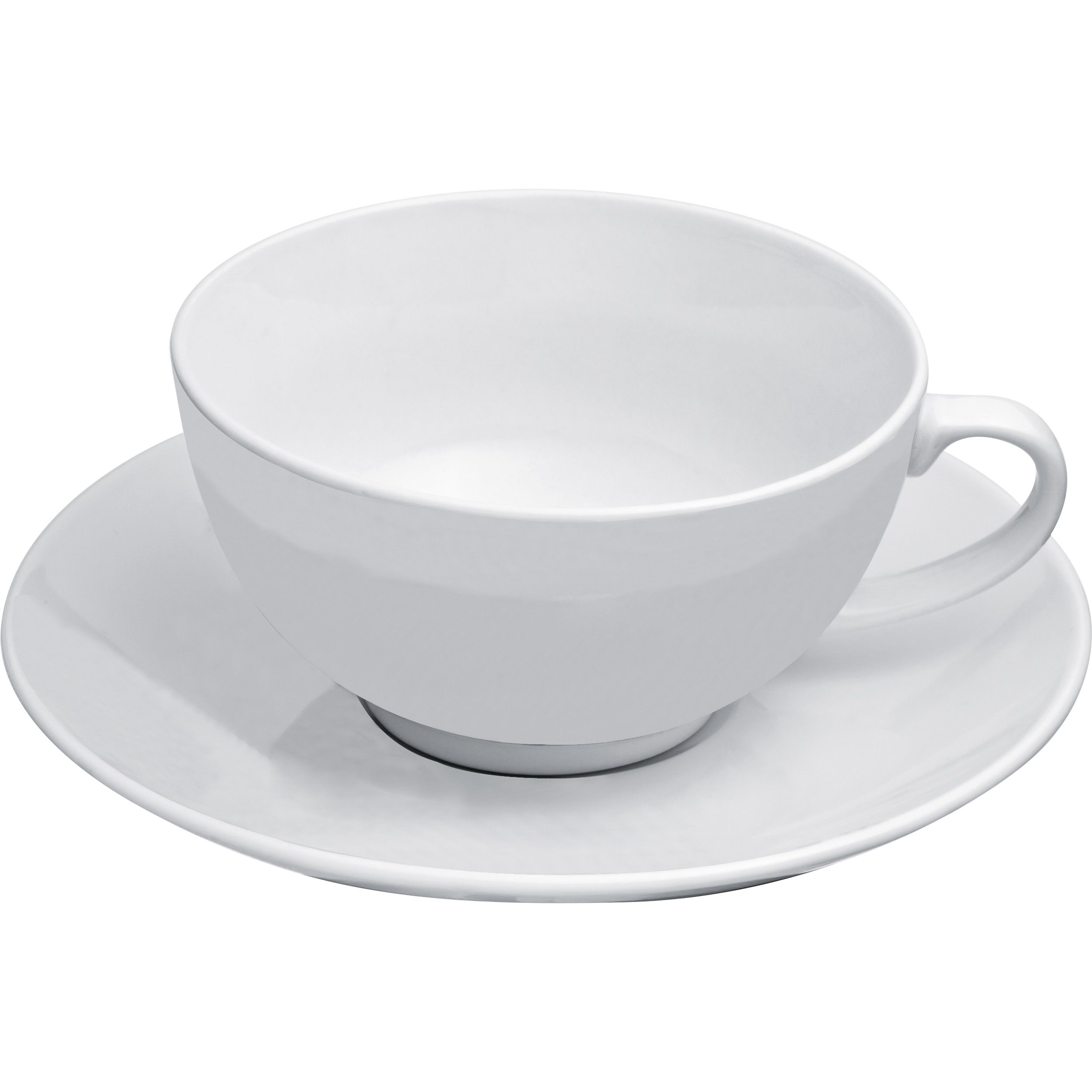 MA88854-06Teekanne mit Tasse und Untersetzer aus Porzellan ELIAS_ weiss