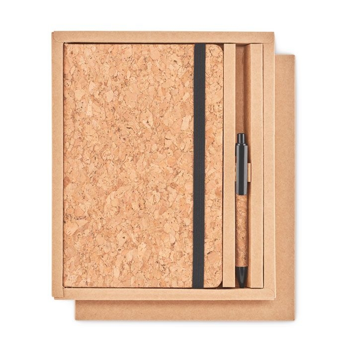 MO6202-03Suber Set DIN A5 Notizbuch Kork_ schwarz