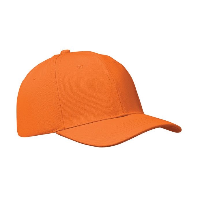 MO1464-10Buffalo Baseball cap 6 panels 260g_m²_ orange