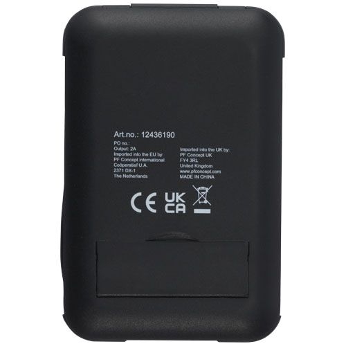 PF124361-2Savvy recyceltes modulares Ladekabel mit Telefonhalterung_ schwarz