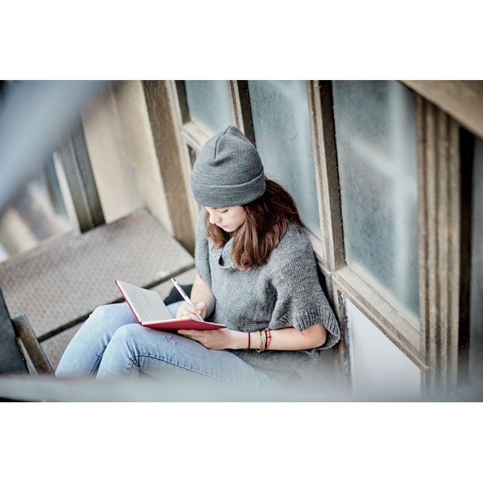 MO9965-34Polo Rpet Beanie mit Umschlag RPET_ weiss_grau