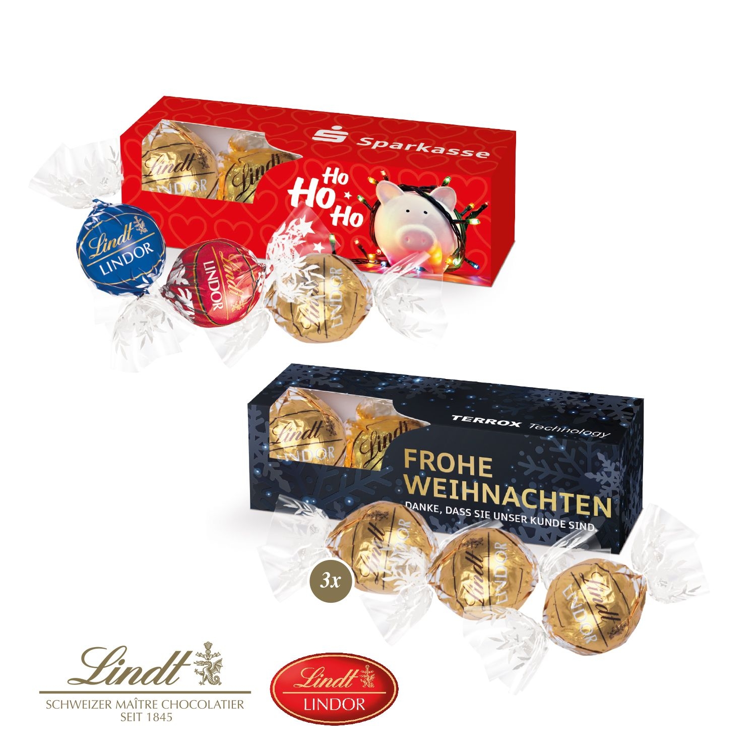 CD91004-01Lindt Lindor Praesent_ 3er_ gemischt