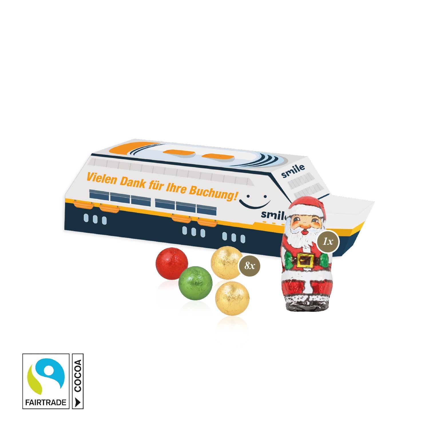 CD955923D Praesent _Schiff_ mit Fairtrade® Schokolade