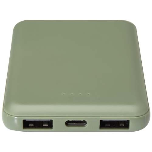 PF124383-5Asama 5000 mAh Typ-C Powerbank aus recyceltem Kunststoff_ heather gruen