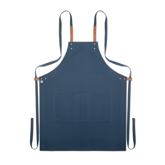 MO6261-04Nagpur Colour Kuechenschuerze Organic Cotton_ blau