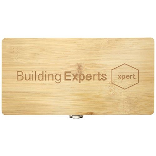 PF104578-1Rivet 19-teiliges Werkzeugset aus Bambus und recyceltem Kunststoff_ natur