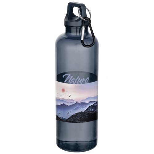 PF100877-7Oregon 750 ml RCS-zertifizierte Trinkflasche aus recyceltem Kunststoff mit Karabinerhaken_ hale blau