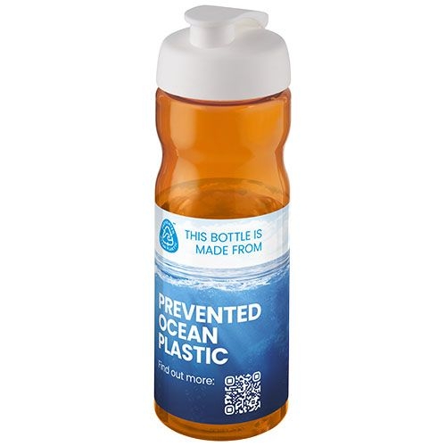 PF210097-24H2O Active® Eco Base 650 ml Sportflasche mit Klappdeckel_ orange_weiss