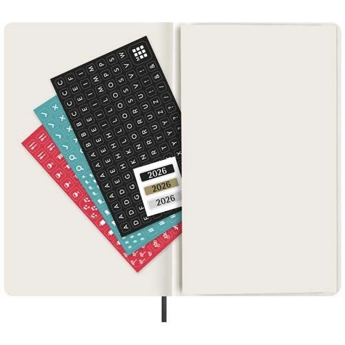 PF107938-4Moleskine Softcover 12 Monate Wochenkalender L_ schwarz