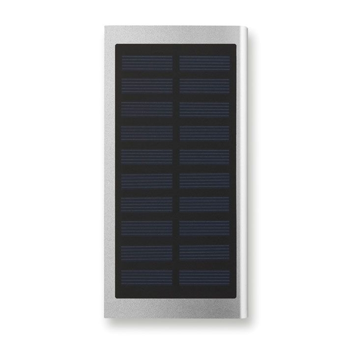 MO9051-16Solar Powerflat Solar Powerbank 8000 mAh_ mattsilber