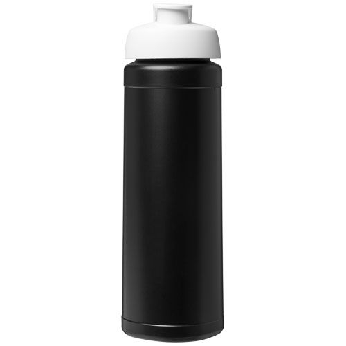 PF210070-13Baseline® Plus 750 ml Flasche mit Klappdeckel_ schwarz_weiss