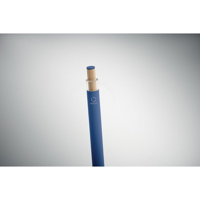 MO2653-04Bergamo _ Druckkugelschreiber recy. Alu_ blau