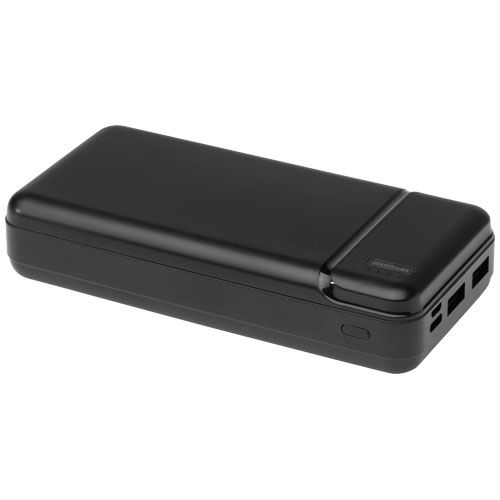 PF124322-1Loop 20.000 mAh Powerbank aus recyceltem Kunststoff_ schwarz
