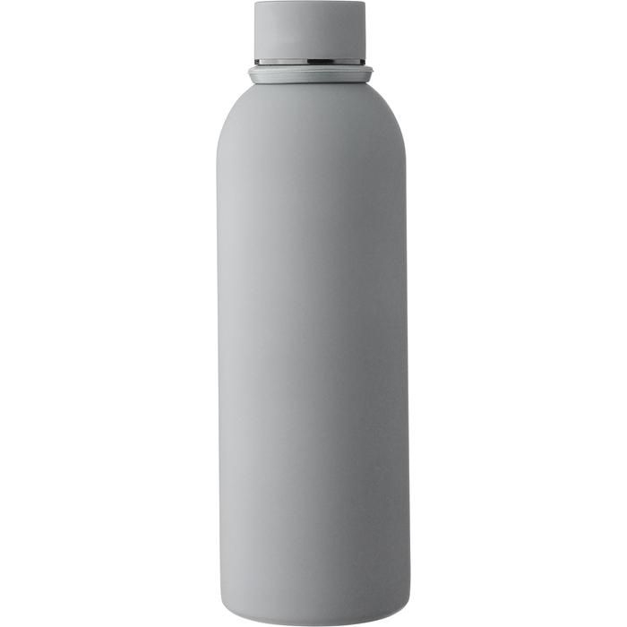 GI1267809-03Doppelwandige Trinkflasche aus recyceltem Edelstahl _500 ml_ Sena_ grau