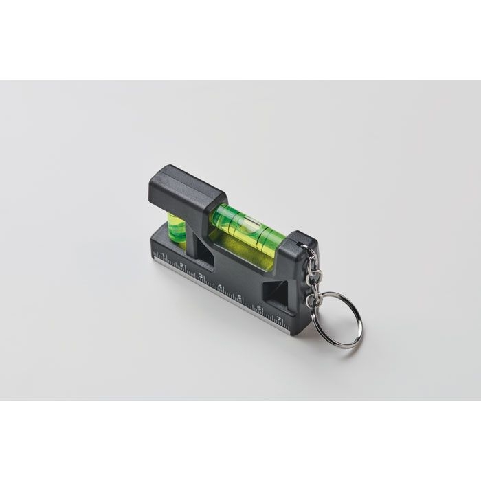 MO2467-03Magevel Schluesselring mit Wasserwaagen_ schwarz