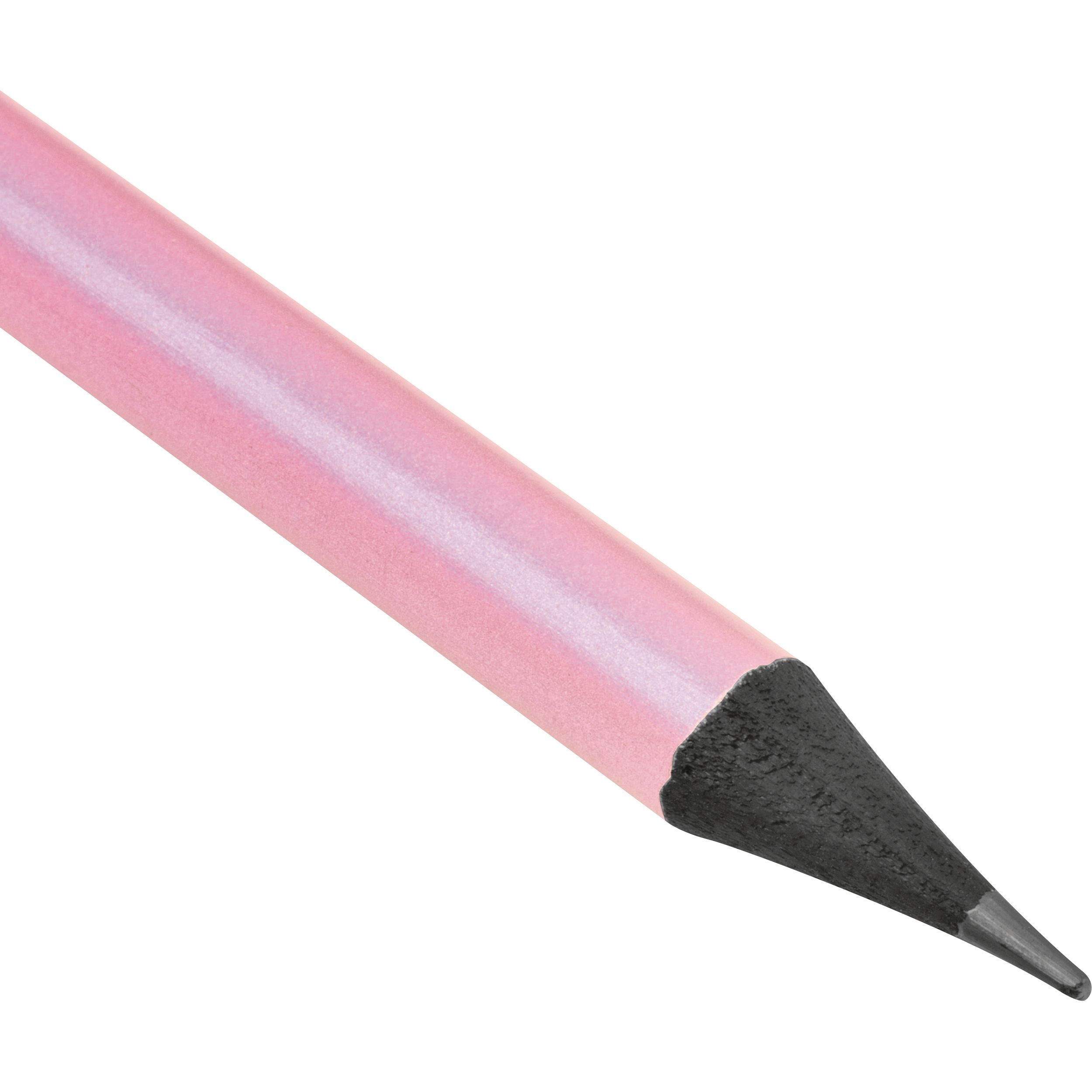 MA15321-11Bleistift mit Radiergummi in Metallic-Farben JAMES_ pink