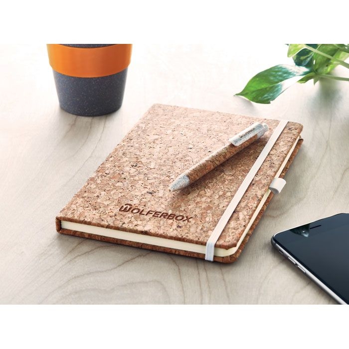 MO6202-13Suber Set DIN A5 Notizbuch Kork_ beige