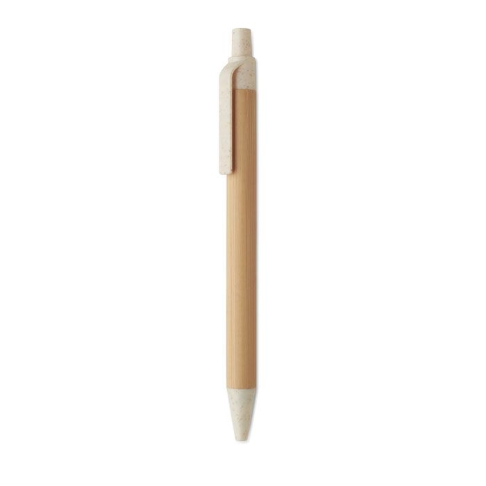 MO2635-13Itea Colour Druckkugelschreiber mit Bambus_ beige