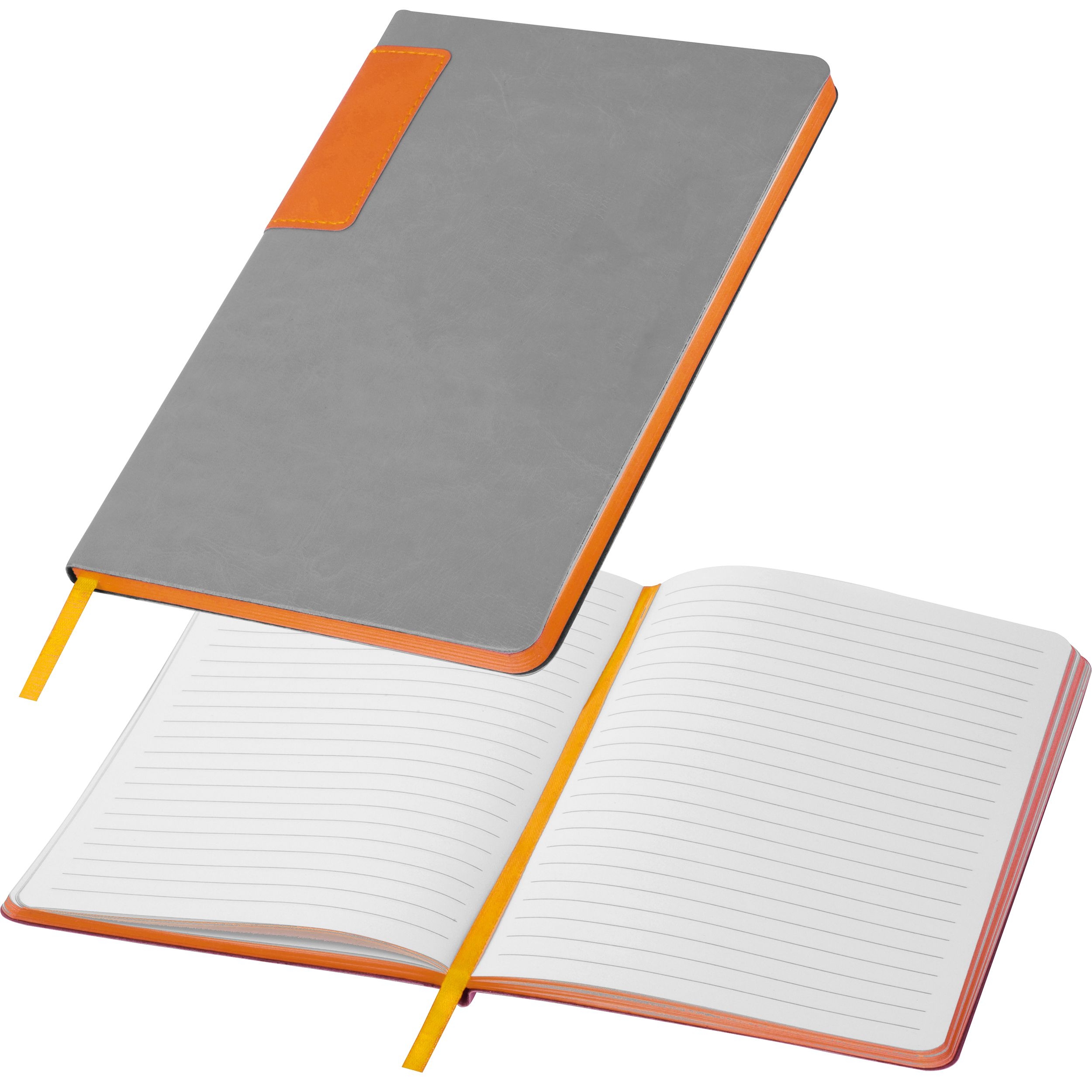 MA25477-10A5 Notizbuch mit farbigem Schnitt EVAN_ orange