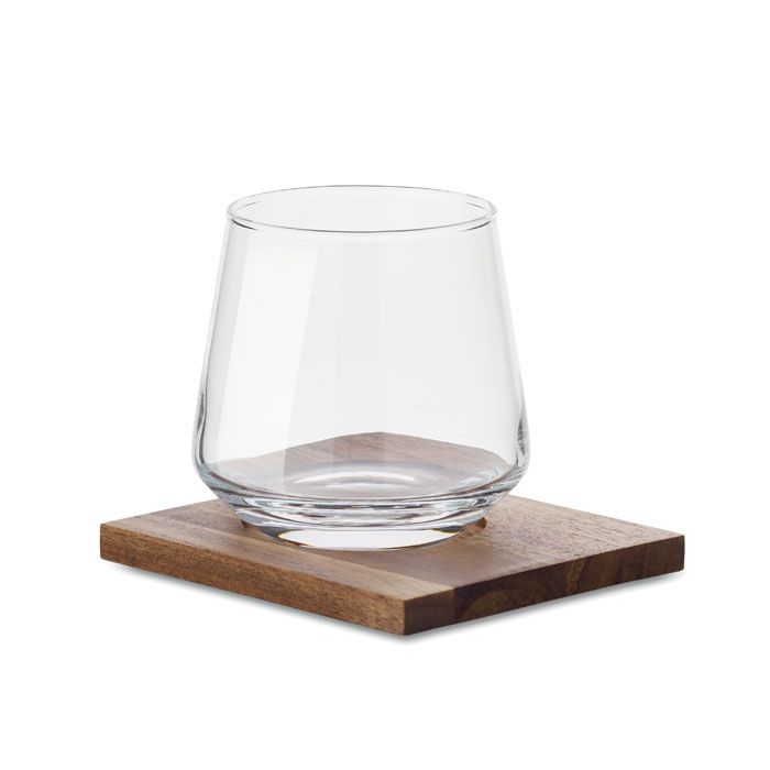 MO2661Drinks Glas mit Untersetzer