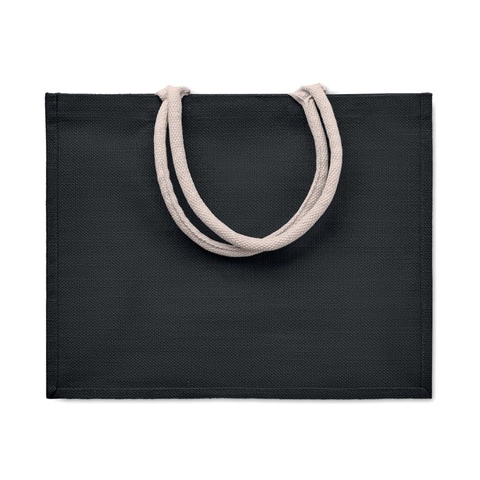 MO6443-03Aura Einkaufstasche Jute_ schwarz