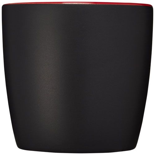 PF100476-3Riviera 340 ml Keramikbecher_ schwarz_rot
