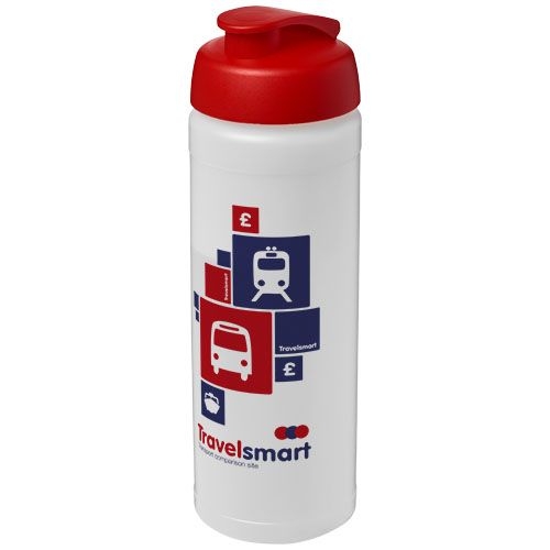 PF210070-19Baseline® Plus 750 ml Flasche mit Klappdeckel_ transparent_rot