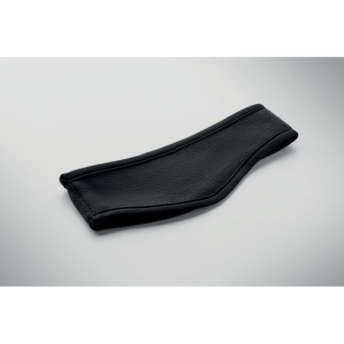 MO3125-03Waves Stirnband Fleece_ schwarz
