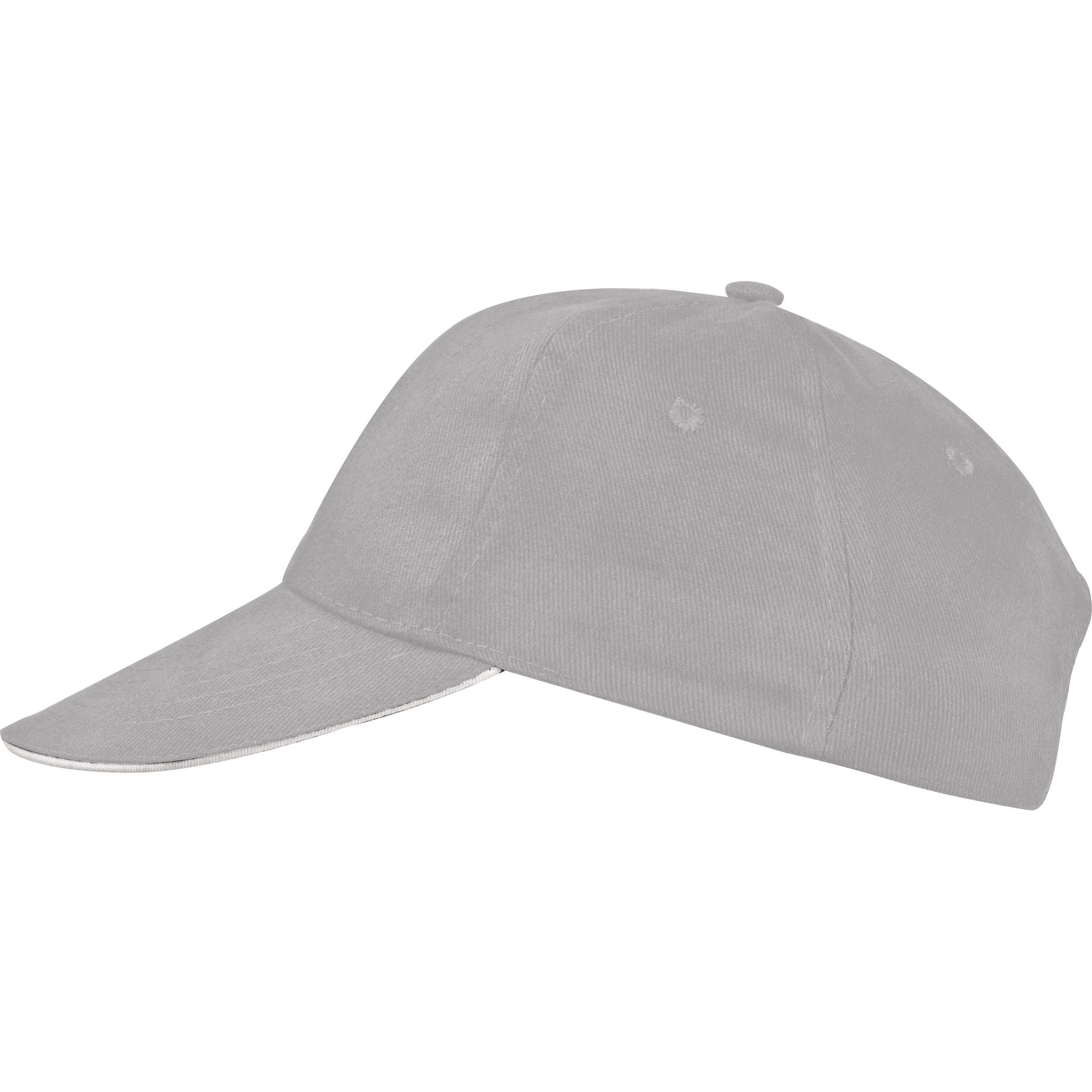 MA50466-076 Panel Sandwich Baseball Cap CURTIS_ silbergrau