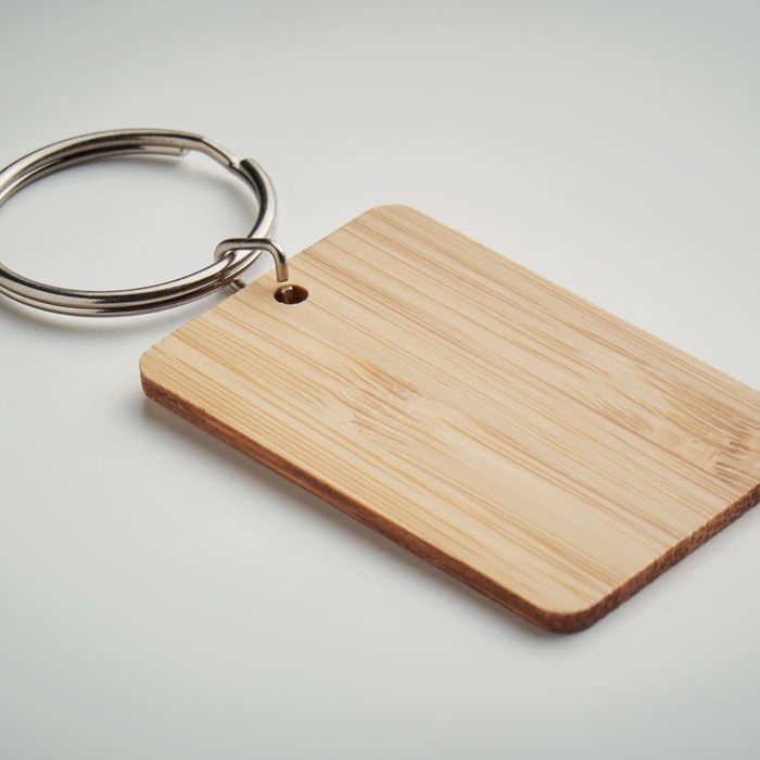 MO6978-40Angleboo Schluesselring Bambus_ eckig_ holz