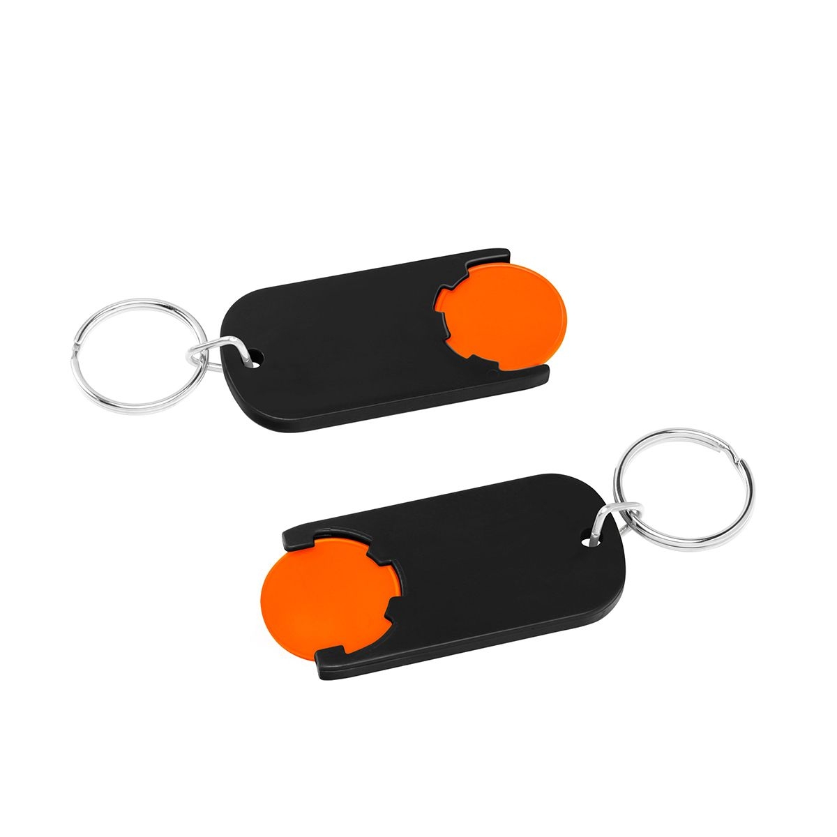HE7439R-5-6Chiphalter mit 1€-Chip _Alpha_ orange_ schwarz