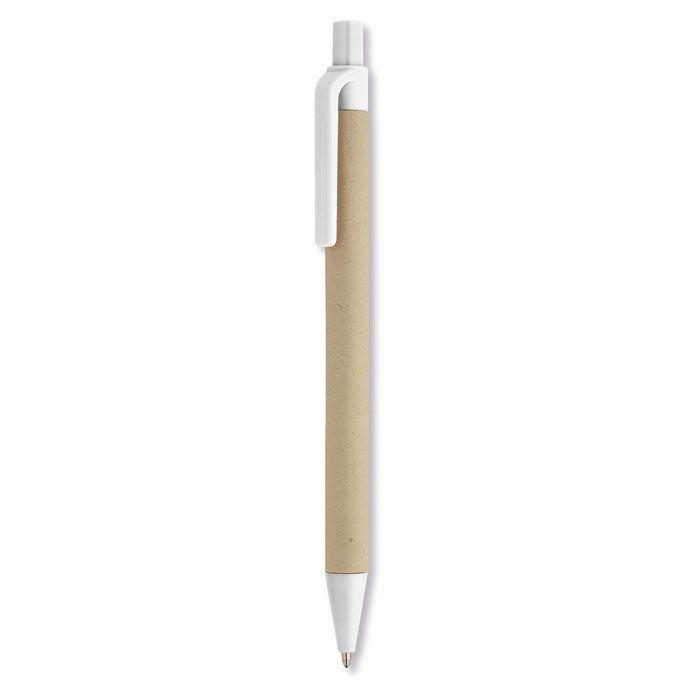 IT3780-06Cartoon Papier_Mais PLA Kugelschreiber_ weiss