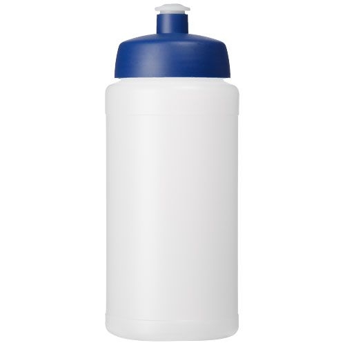 PF210687-18Baseline® Plus grip 500 ml Sportflasche mit Sportdeckel_ transparent_blau