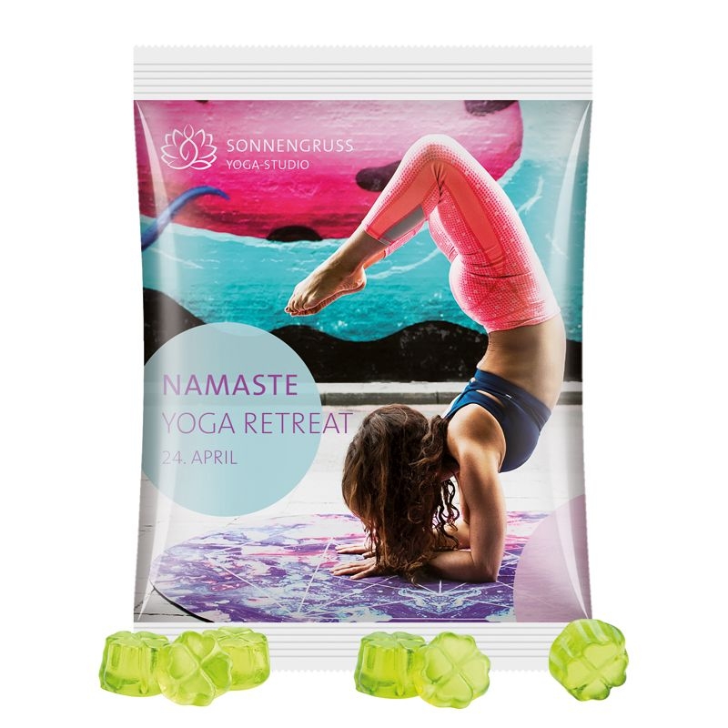 JG10064-23Maxituete 50 g Trolli Fruchtgummi Standardformen_ Kleeblatt_ weisse Folie