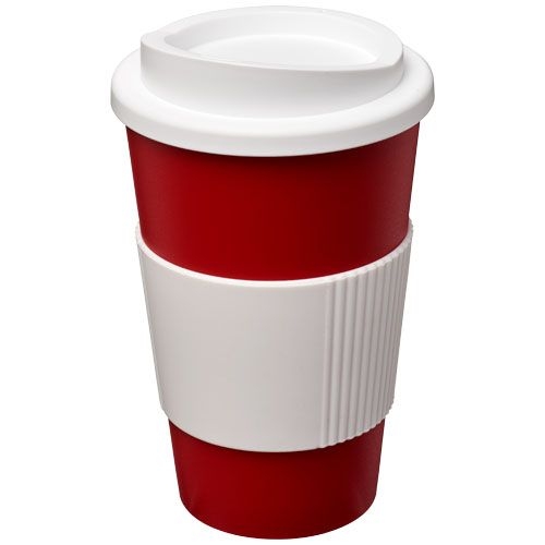 PF210002-17Americano® 350 ml Isolierbecher mit Schutzring_ rot_weiss