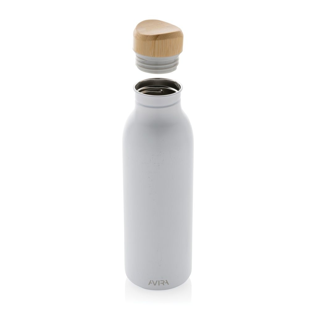 XDP438_06-3Avira Alcor 600ml Wasserflasche aus RCS rec. Stainless-Steel_ weiss