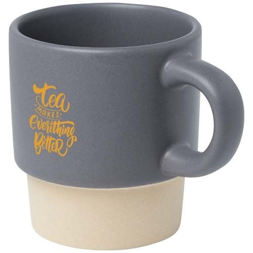 PF100805-4Olympia 130 ml stapelbarer Expresso Becher mit Tonboden_ grau