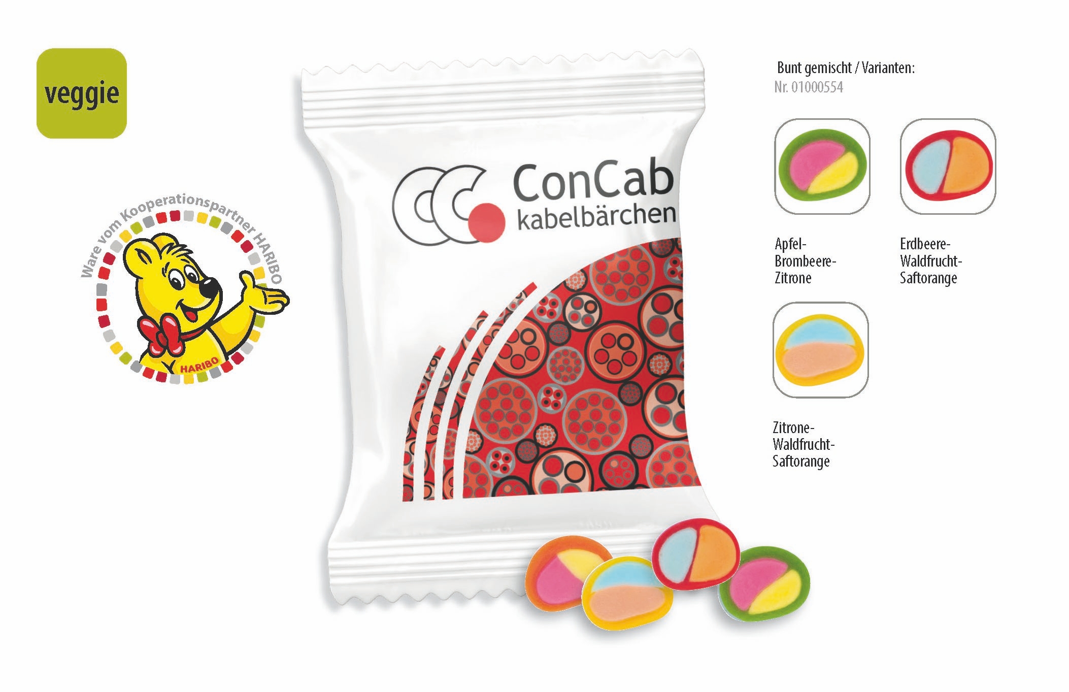 SW0554-2HARIBO Pico Balla Werbetuete_HARIBO Pico Balla_ transparente Folie