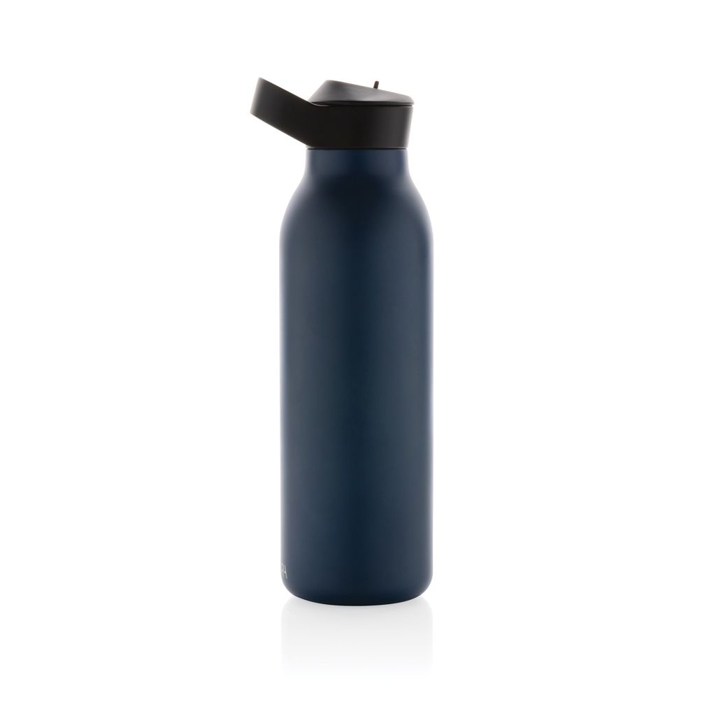 XDP438.08-0Avira Ara RCS Re-Steel Fliptop Wasserflasche 500ml_ navy blau