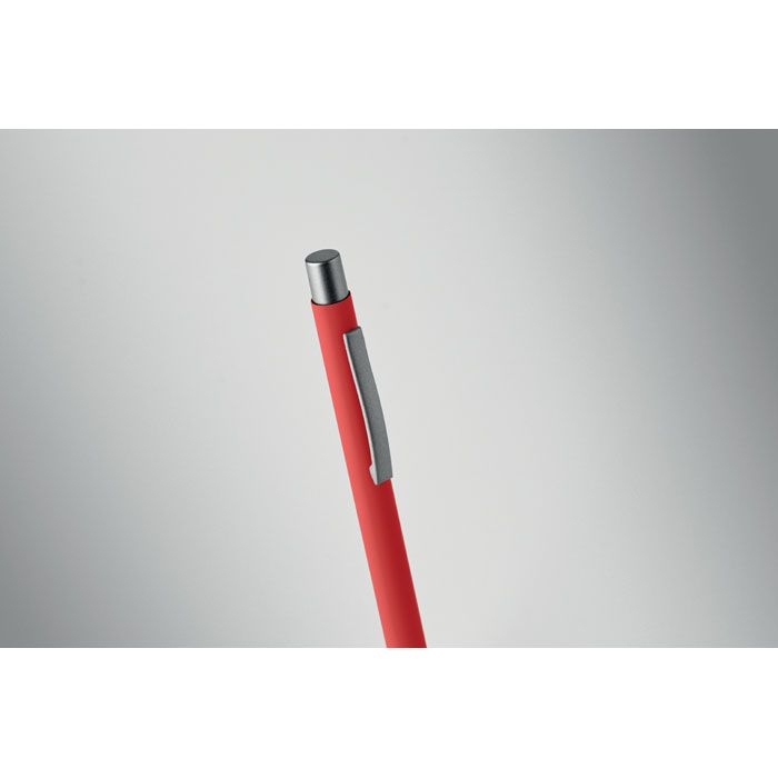 MO3222-05Nali Druckkugelschreiber recy. Alu_ rot